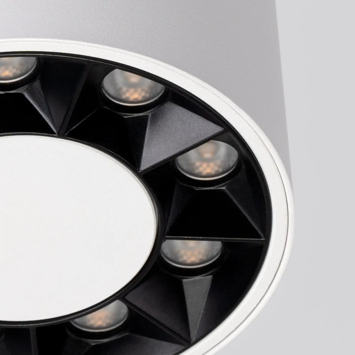 Plafonnier LED cylindre en acier blanc, 5,7 cm de haut