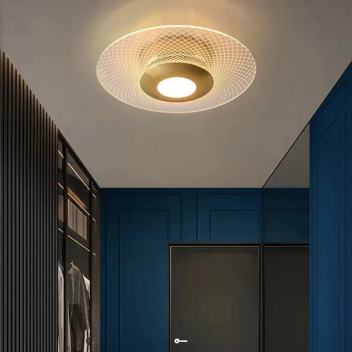 Plafonnier LED à double cercle lumineux, deux modèles