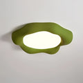 Plafonnier asymétrique aux courbes douces, quatre coloris, vert