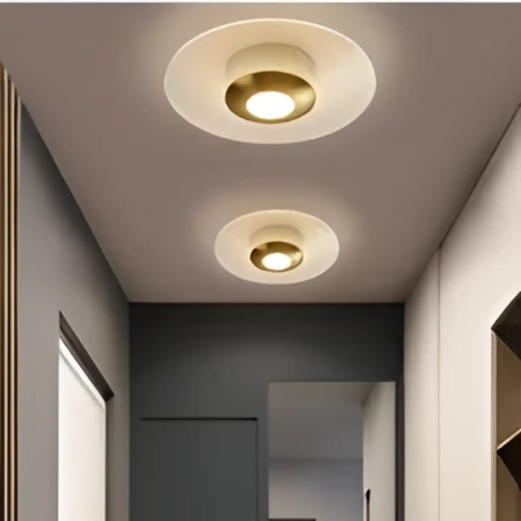 Plafonnier LED à double cercle lumineux, deux modèles