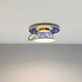 Plafonnier en forme de tasse bleue, luminaire original