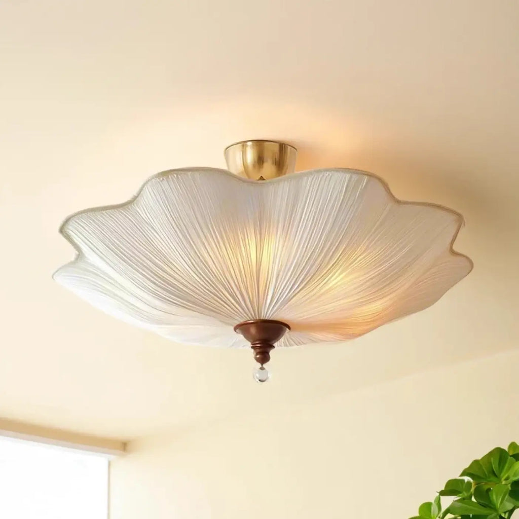 Plafonnier en forme de fleur de lotus, tailles S et M