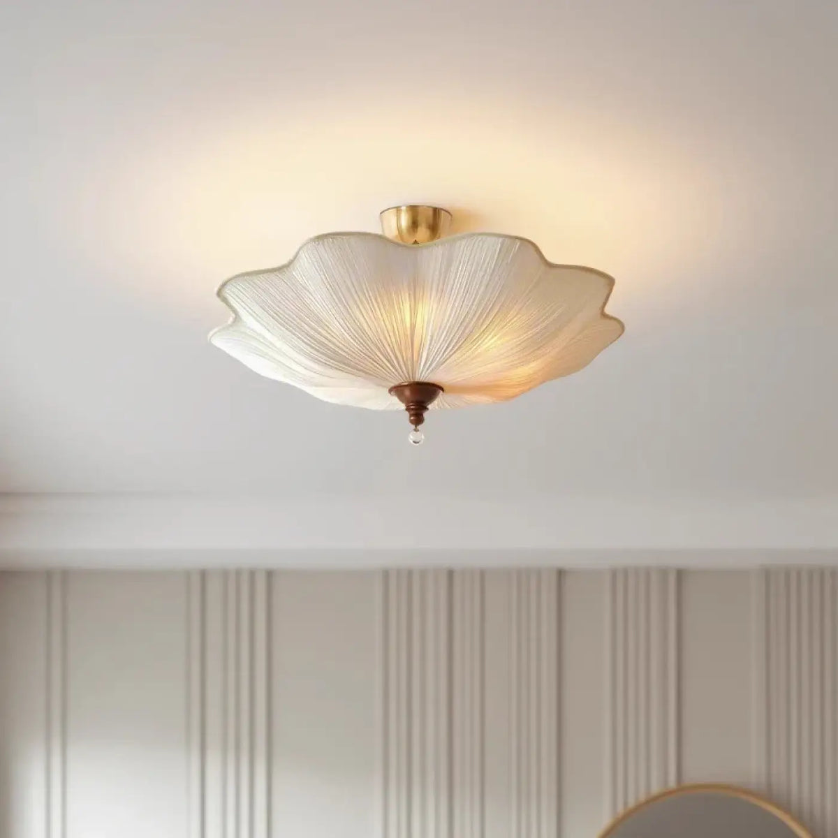 Plafonnier en forme de fleur de lotus, tailles S et M