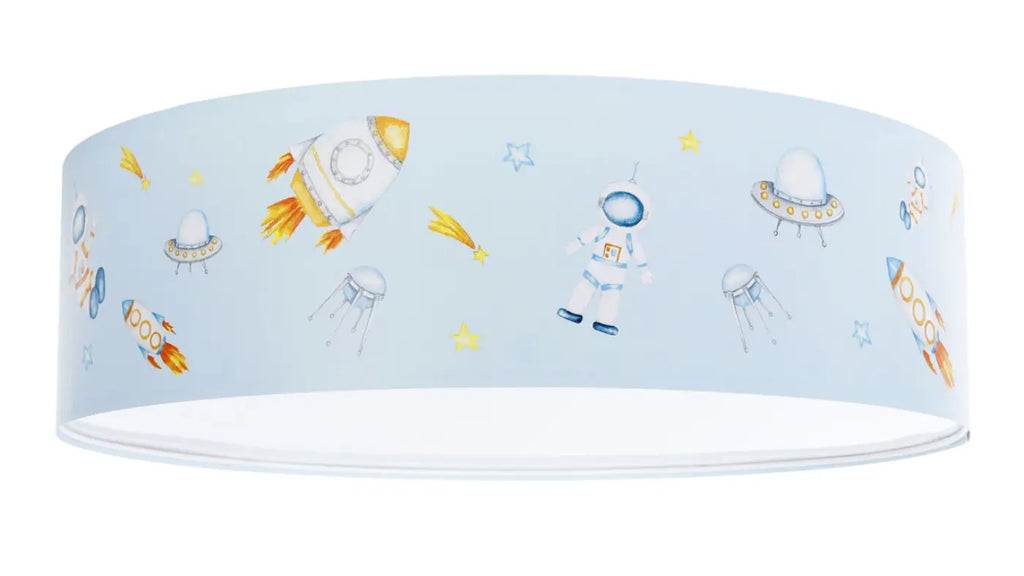 Plafonnier enfant espace, fusées et soucoupes, 40 à 60 cm