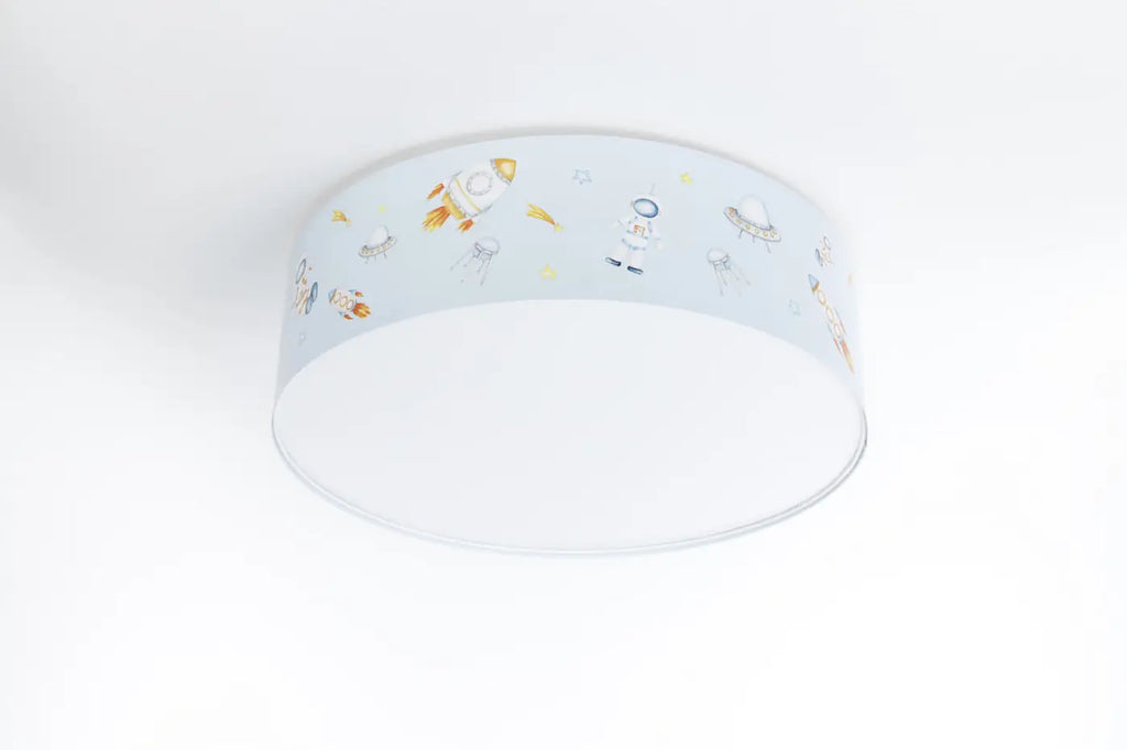 Plafonnier enfant espace, fusées et soucoupes, 40 à 60 cm