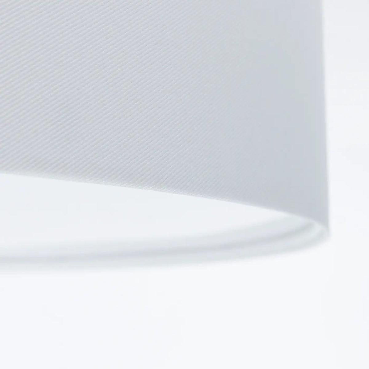 Plafonnier cylindre en tissu gris perle clair, quatre tailles
