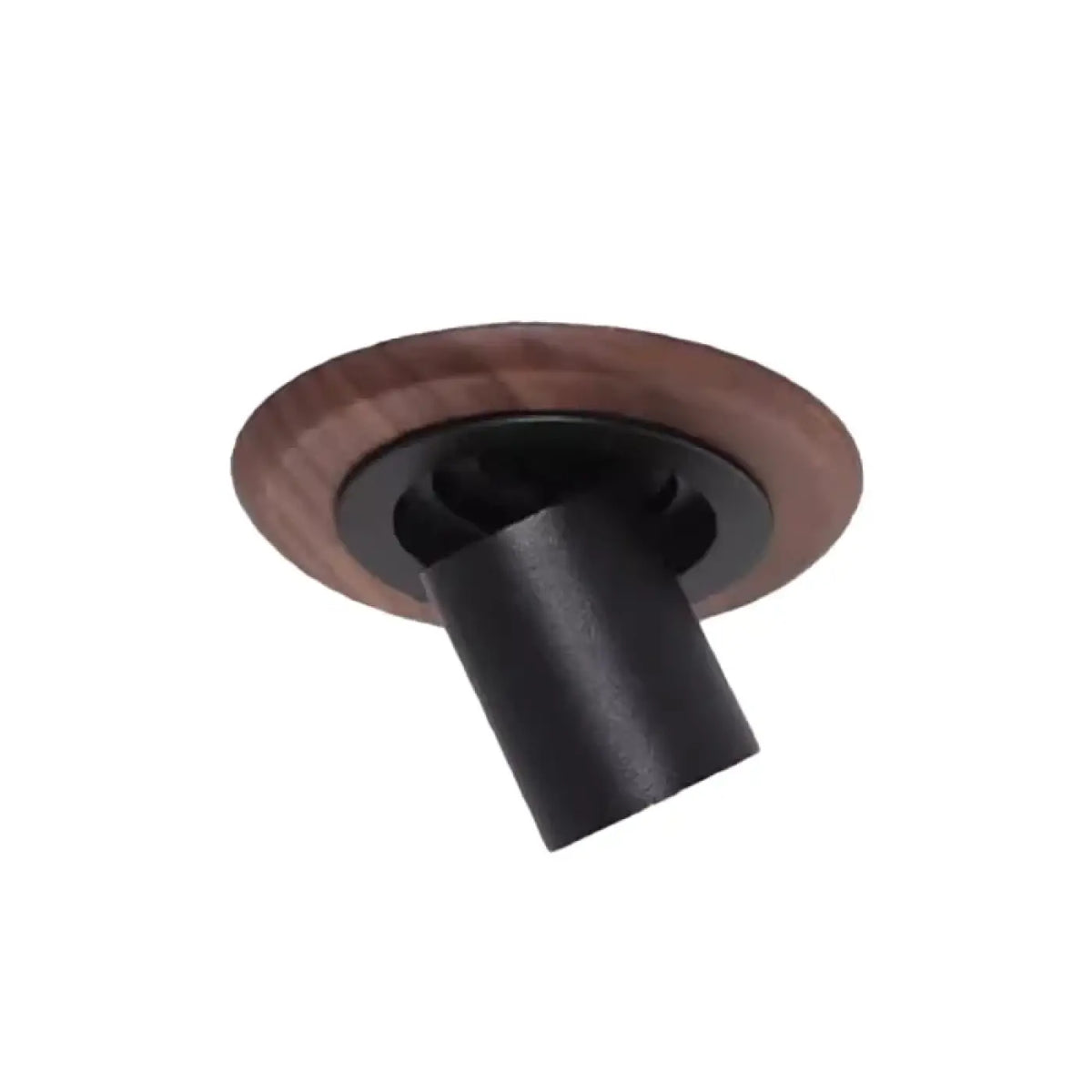 Plafonnier LED rond en bois, deux modèles, blanc chaud ou froid