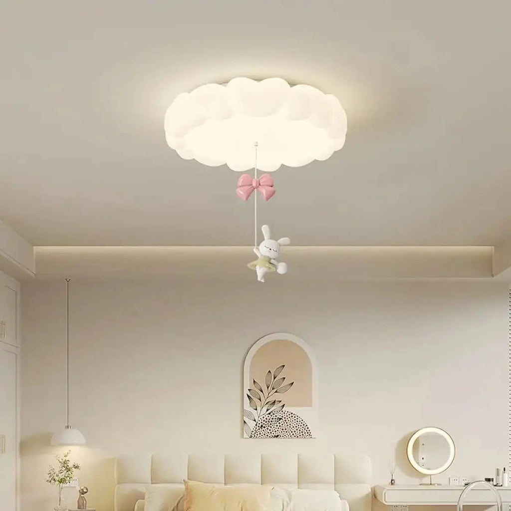 Plafonnier nuage blanc minimaliste, cinq modèles au choix