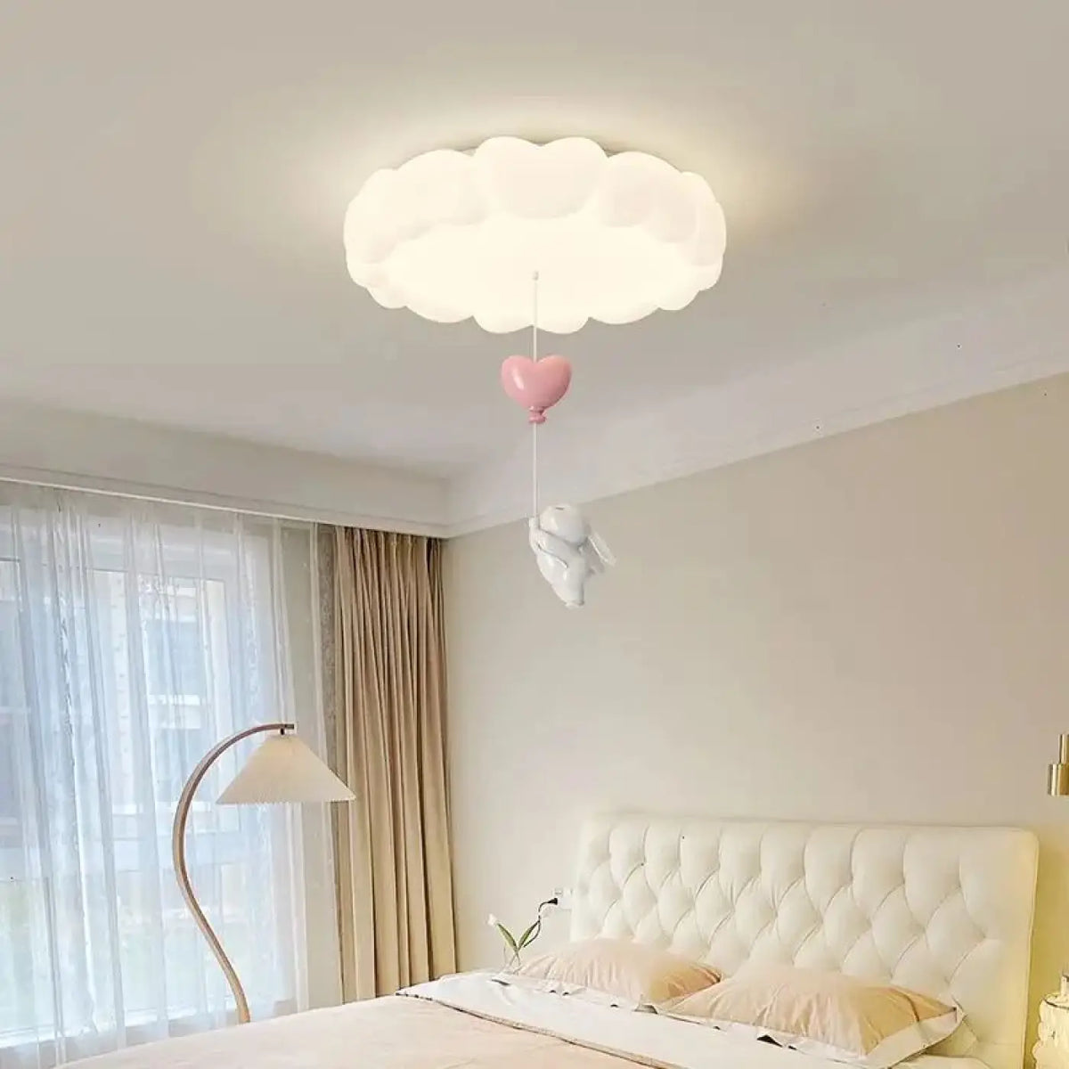Plafonnier nuage blanc minimaliste, cinq modèles au choix