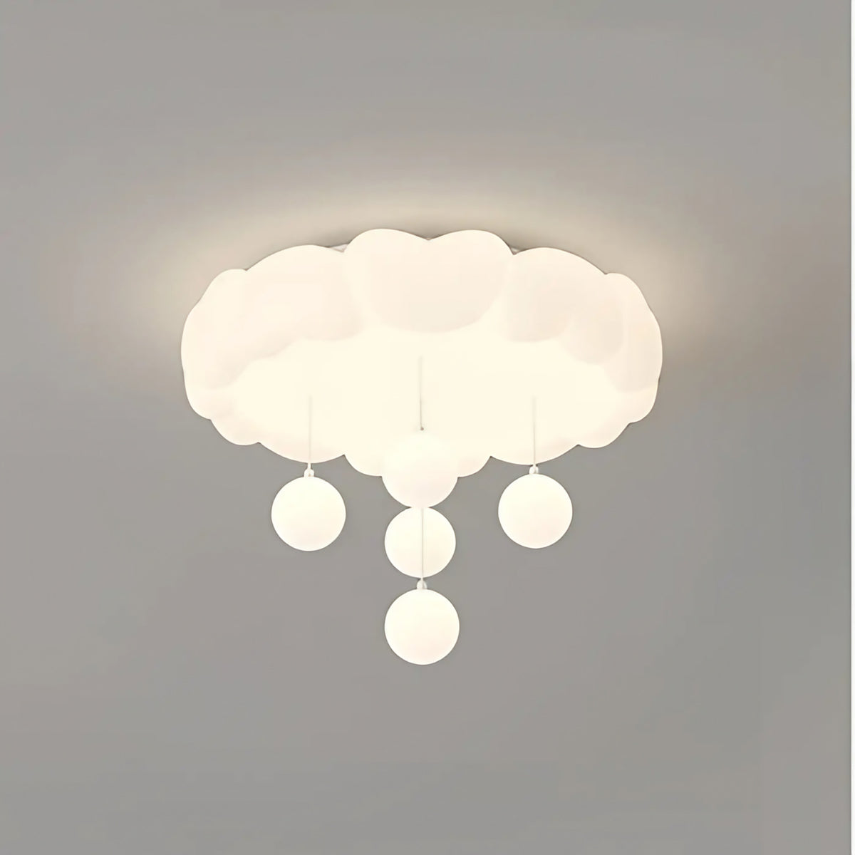 Plafonnier nuage blanc minimaliste, cinq modèles au choix