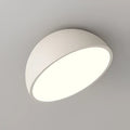 Plafonnier à coque arrondie, blanc ou noir, quatre tailles, blanc