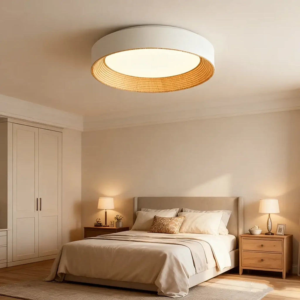 Plafonnier moderne, marron ou beige, tailles S, M et L