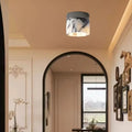 Plafonnier moderne effet marbre blanc