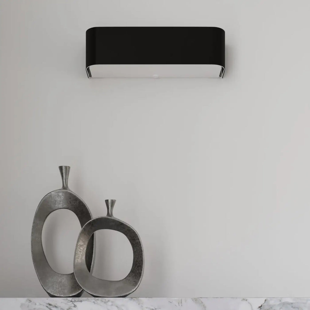 Plafonnier carré noir en tissu et verre, 45 cm, 5 ampoules E27