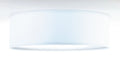 Plafonnier rond en tissu blanc nervuré, 50 cm de diamètre