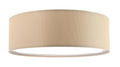 Plafonnier rond en tissu beige avec diffuseur, 50 cm