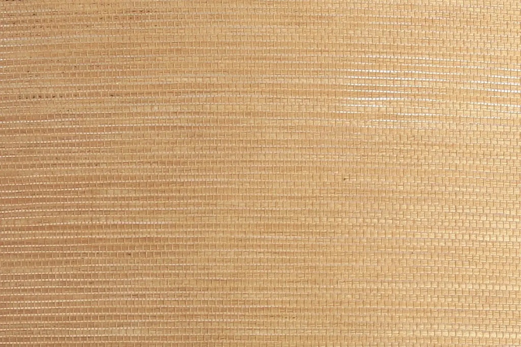 Plafonnier rond en tissu caramel tissé, 50 cm de diamètre