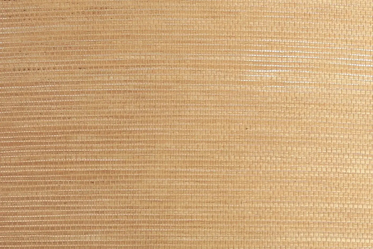 Plafonnier rond en tissu caramel tissé, 50 cm de diamètre
