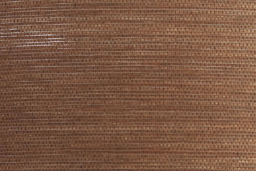 Plafonnier rond en tissu marron alvéolé, 50 cm