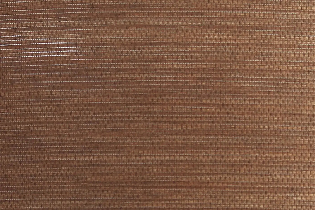 Plafonnier rond en tissu marron alvéolé, 50 cm