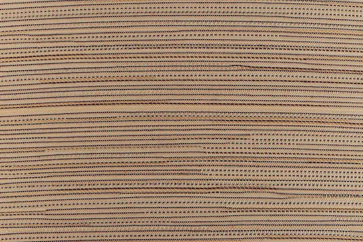 Plafonnier rond en tissu aspect bois clair, 50 cm
