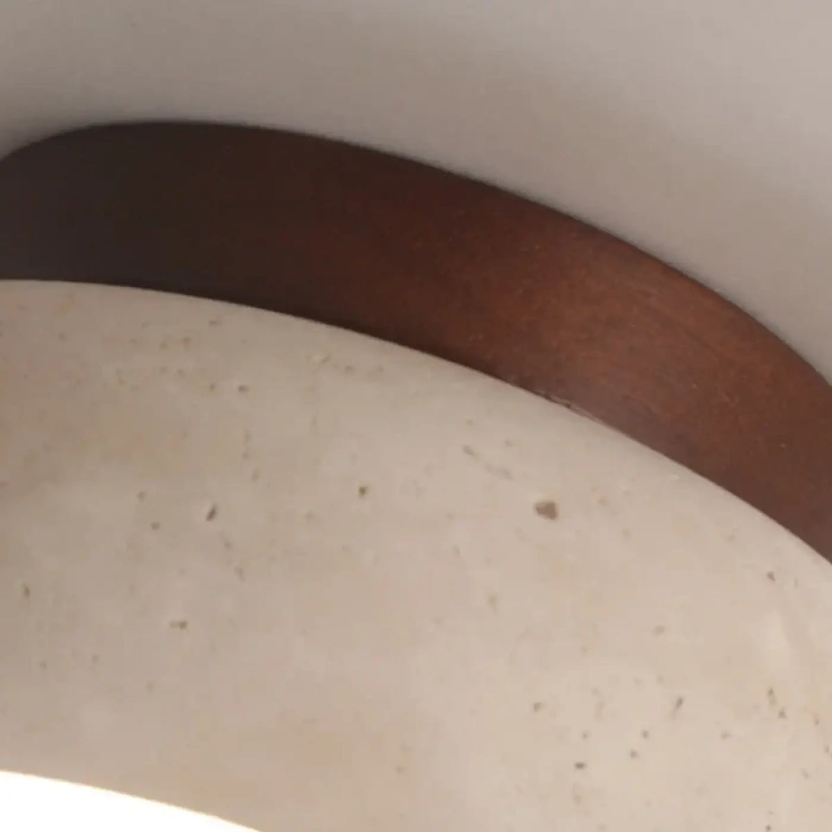 Plafonnier en travertin, pierre naturelle au style scandinave