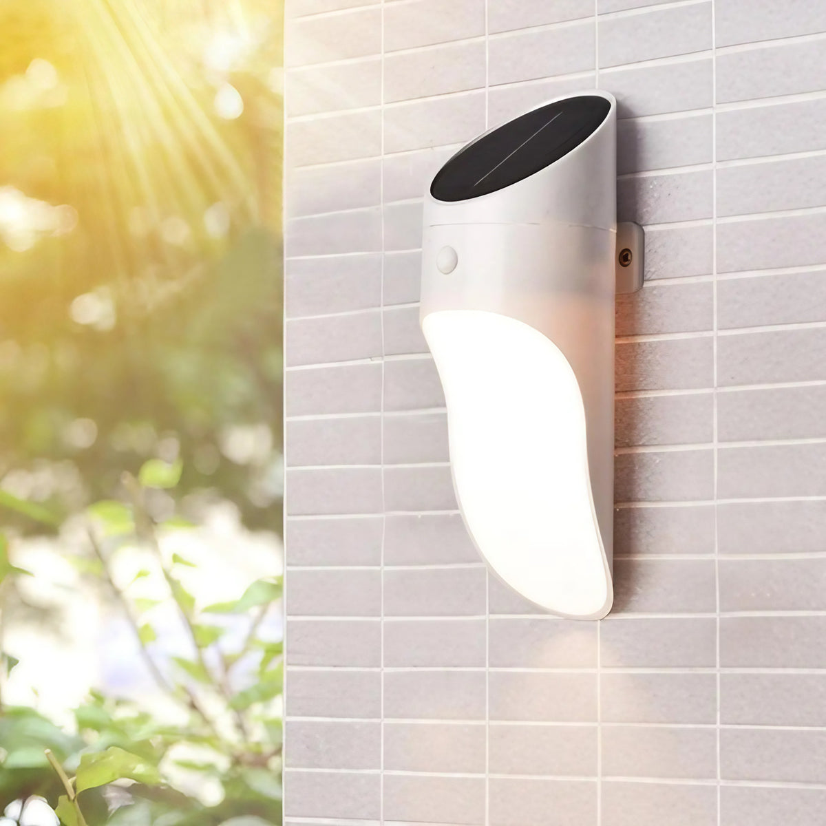 Luminaire extérieur pour avancée de toit, noir ou blanc, blanc