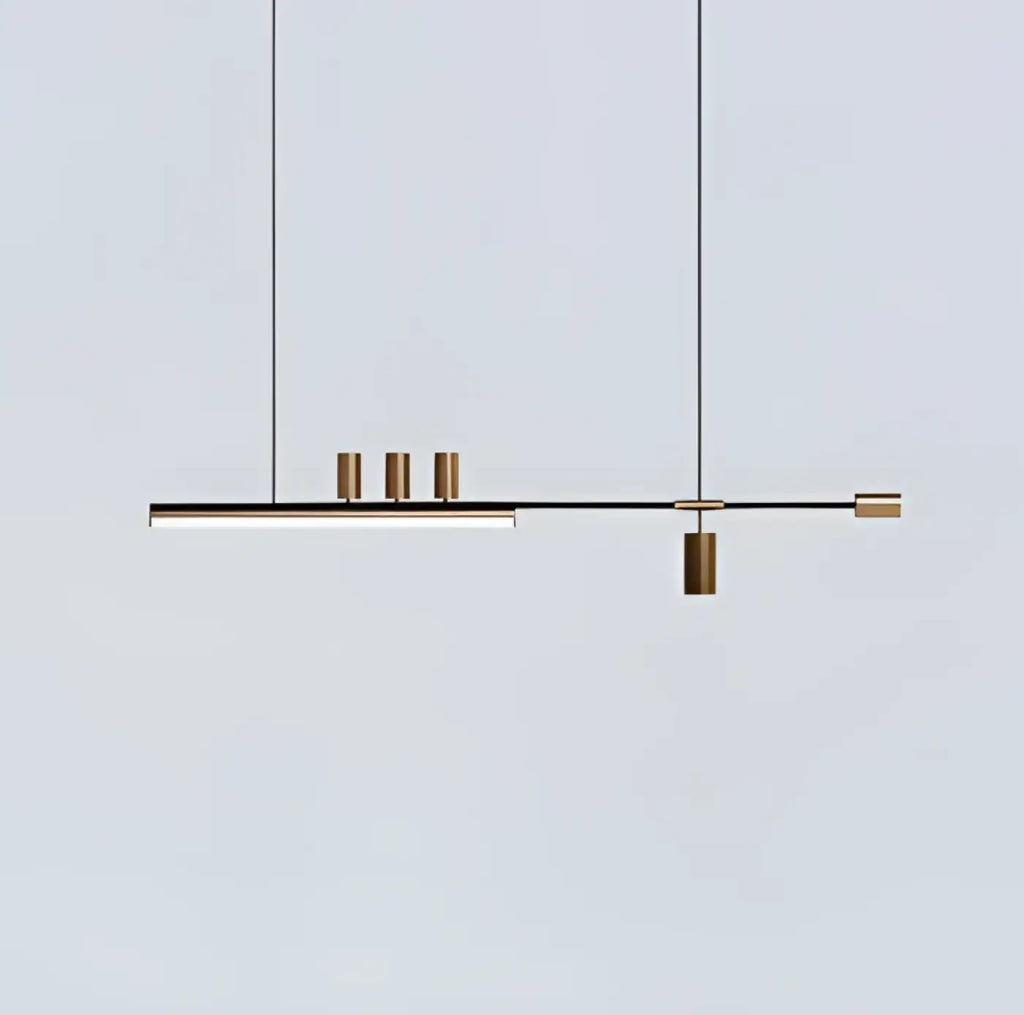 Suspension linéaire minimaliste, deux modèles, lumière au choix