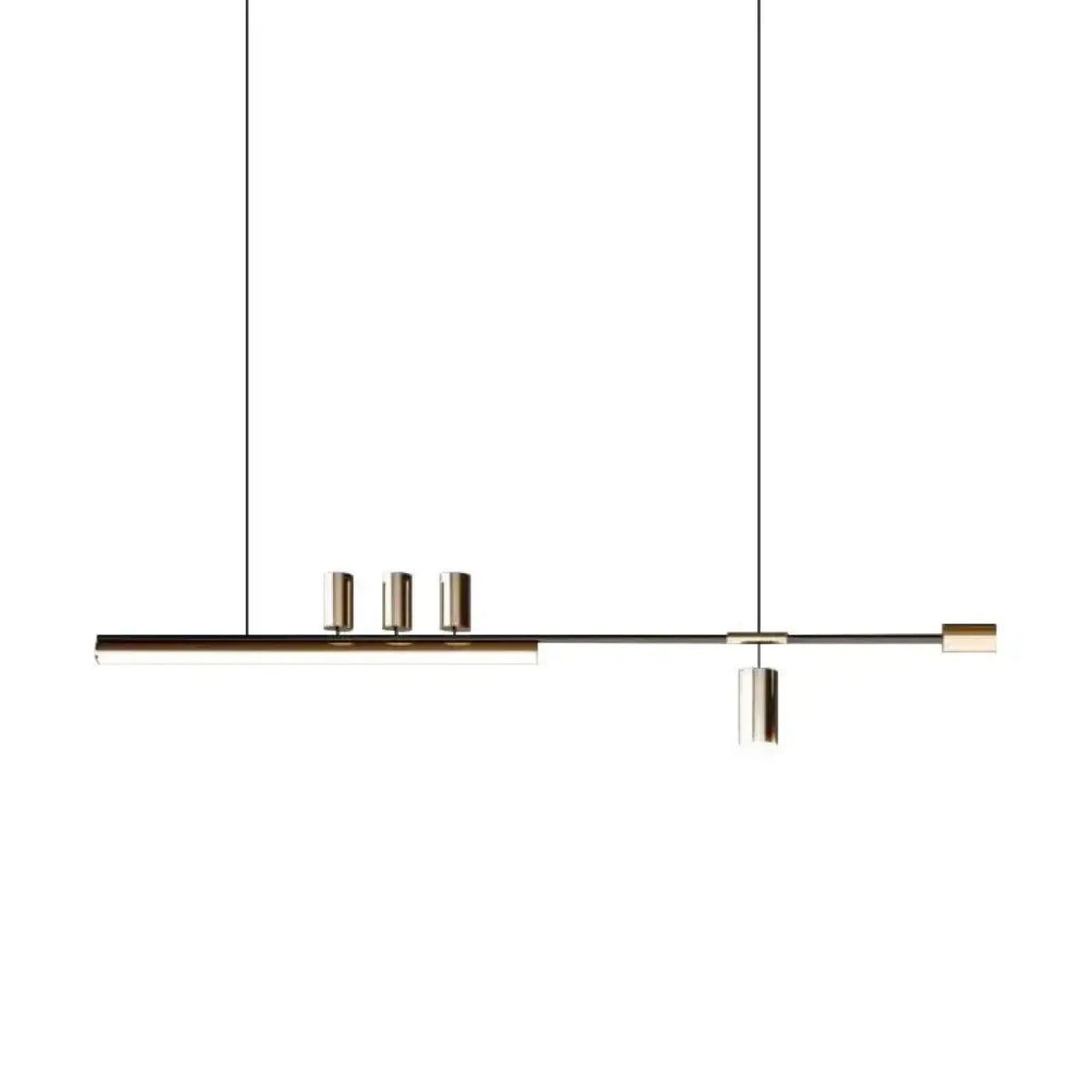 Suspension linéaire minimaliste, deux modèles, lumière au choix