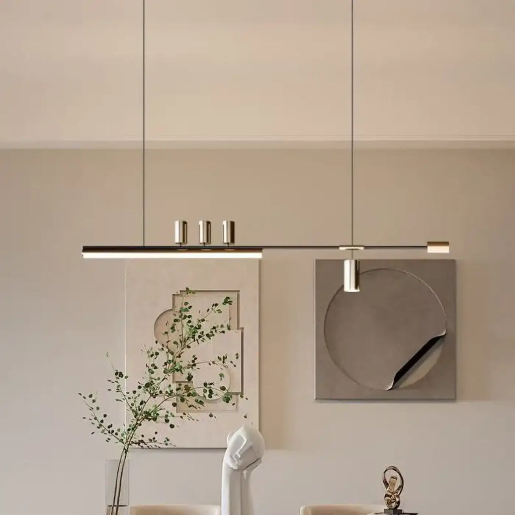 Suspension linéaire minimaliste, deux modèles, lumière au choix