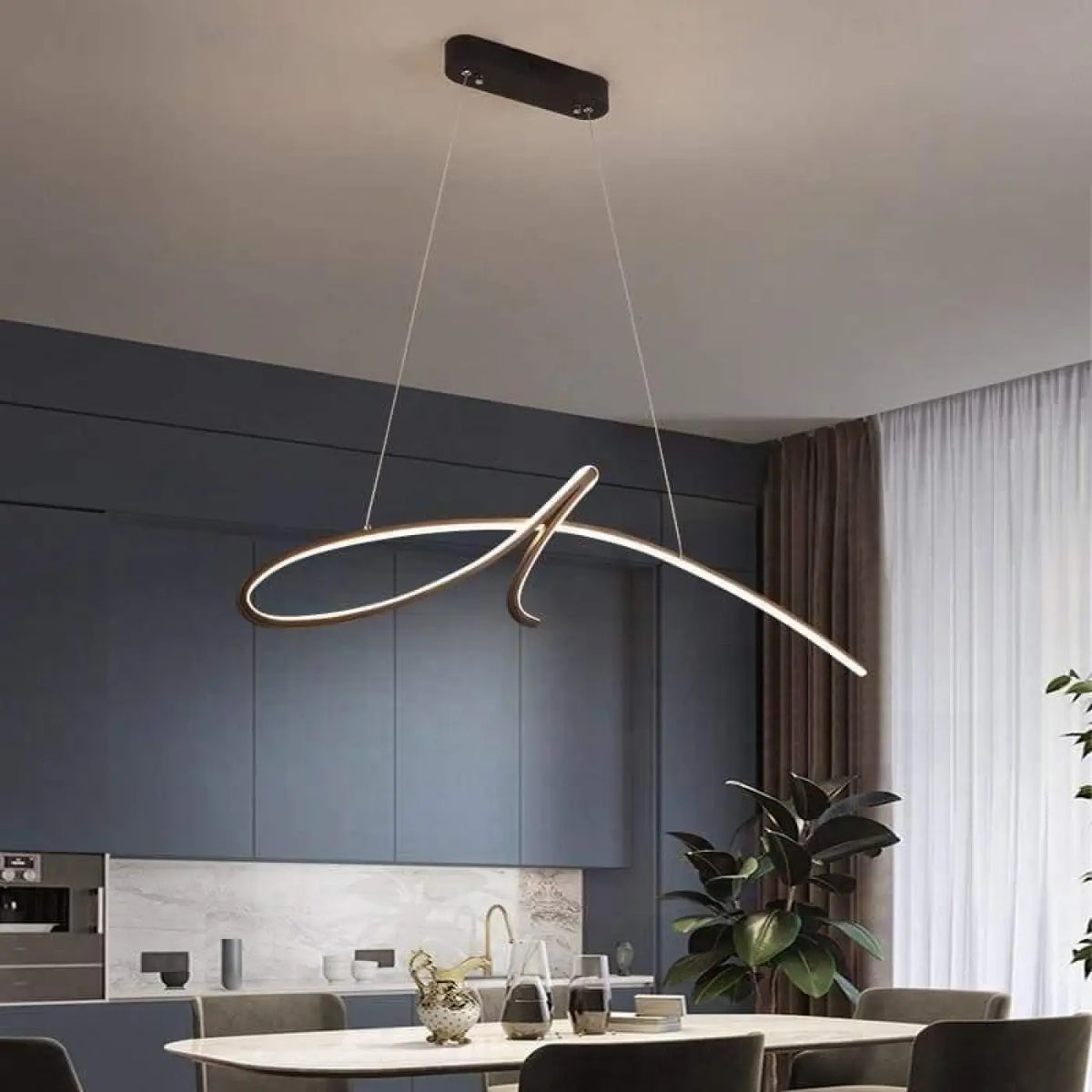 Suspension design à l'allure moderne pour salon et salle à manger