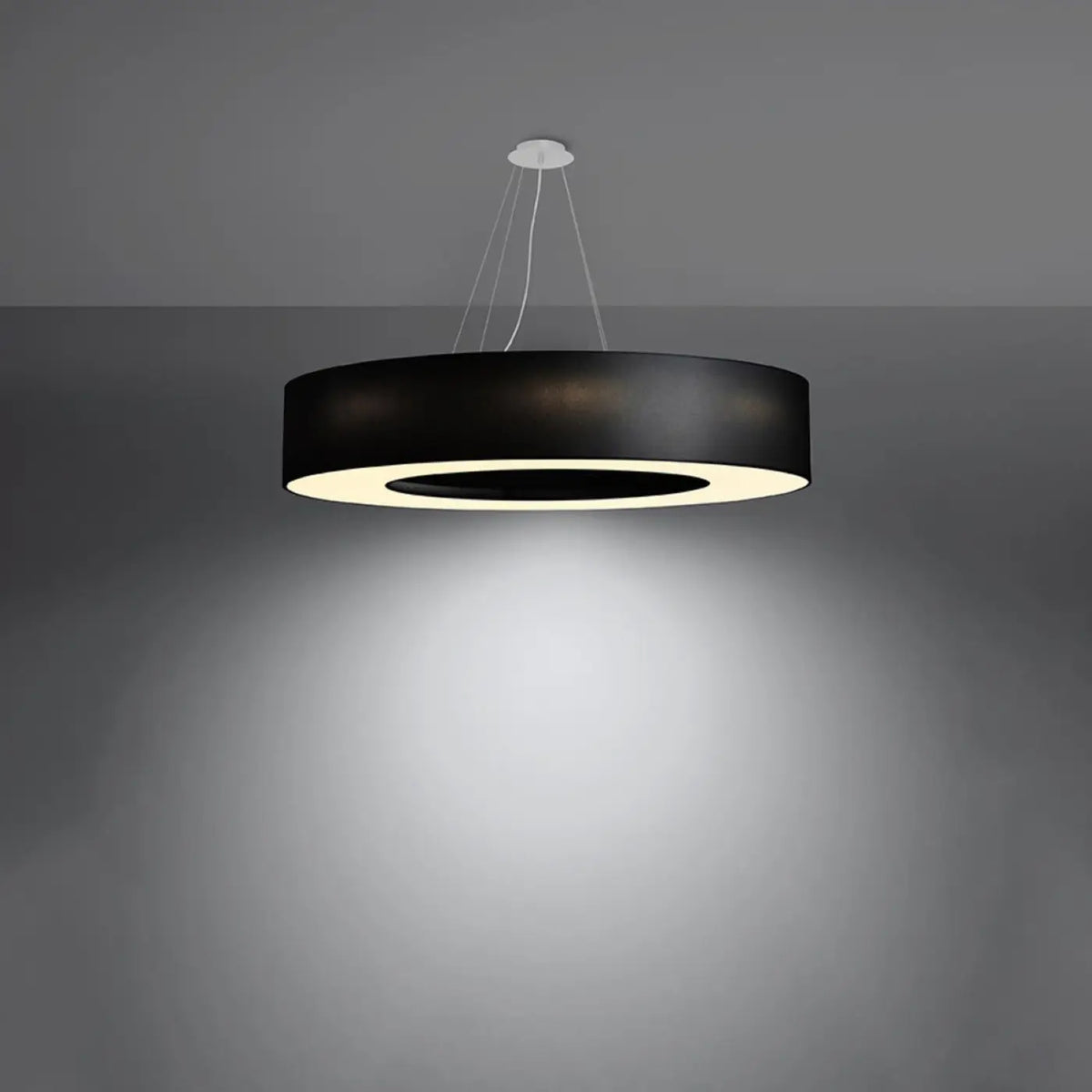 Grande suspension abat-jour en tissu, 50, 70 ou 90 cm
