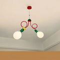Suspension colorée aux courbes ludiques, tailles S, M et L