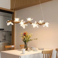 Suspension branche ondulée à pétales lumineux, tailles S à XL