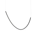 Suspension LED linéaire en aluminium noir, 1 ou 3 barres