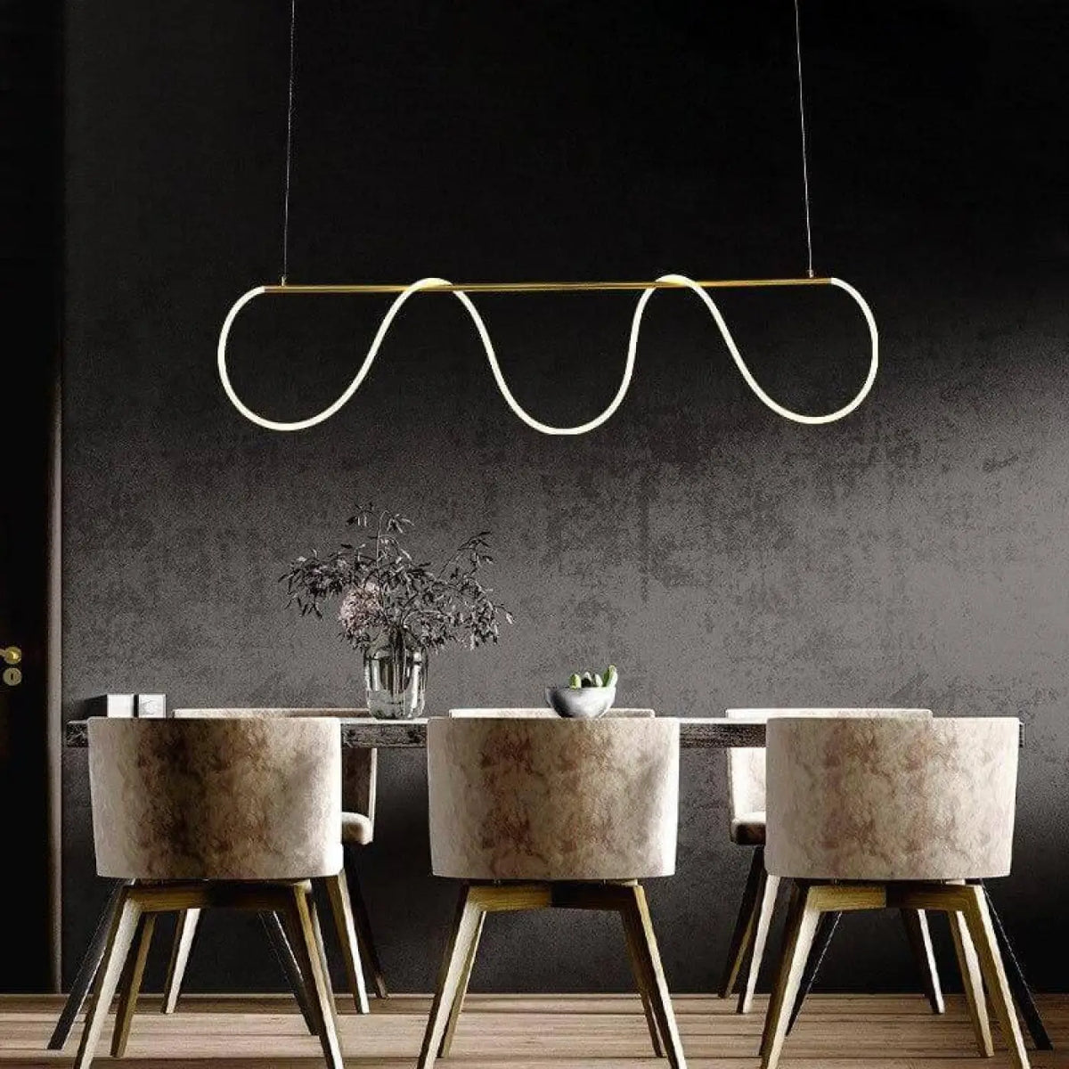 Lustre LED en suspension, cinq tailles de S à XXL