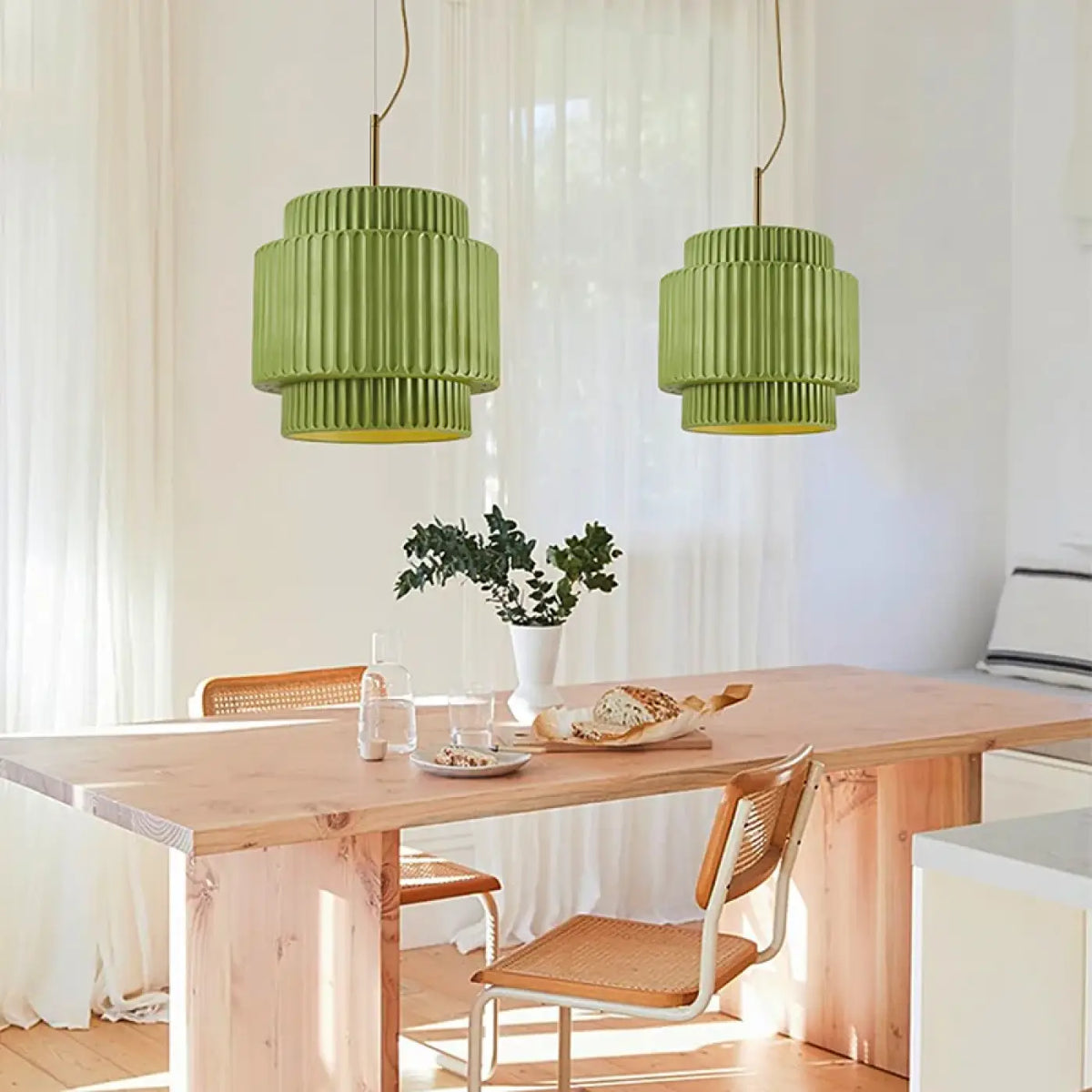 Suspension en résine moderne, grand ou petit modèle, coloris variés