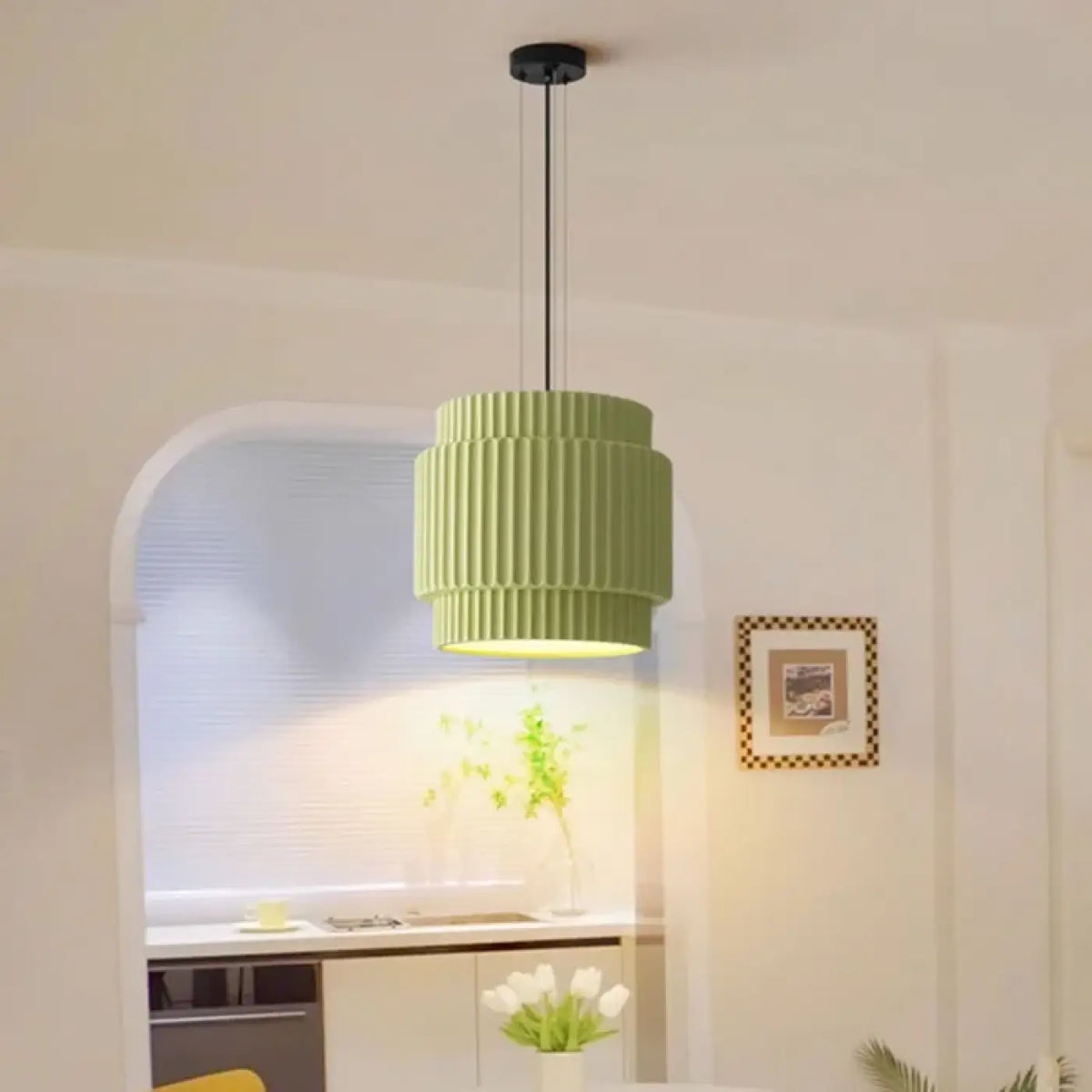 Suspension en résine moderne, grand ou petit modèle, coloris variés