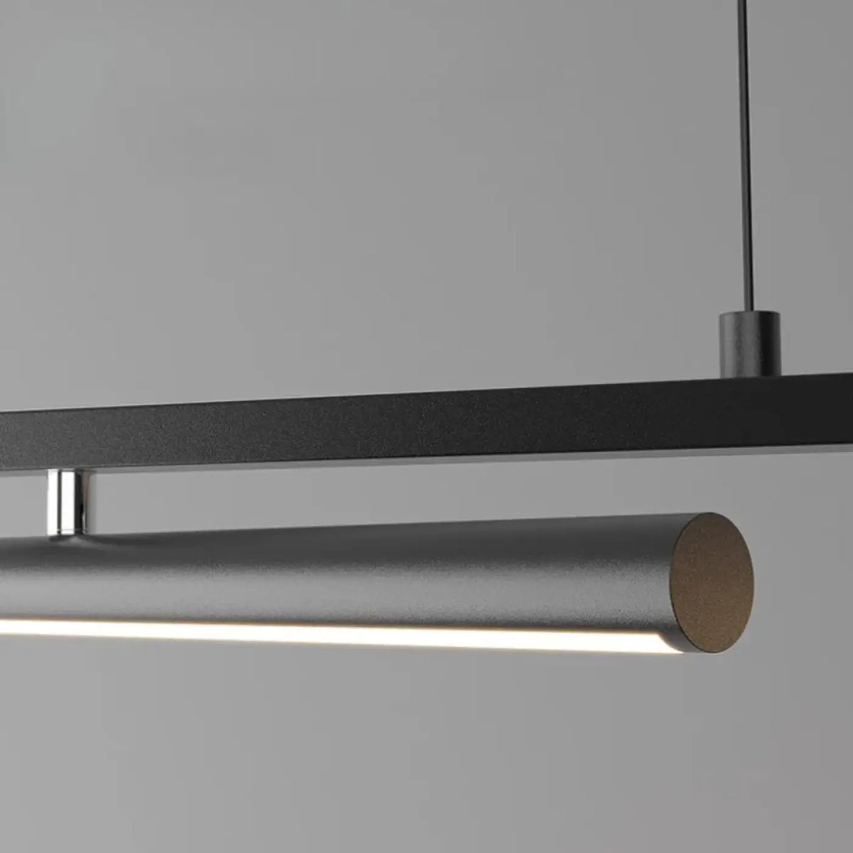 Suspension linéaire design, noire ou blanche, pour table ou îlot