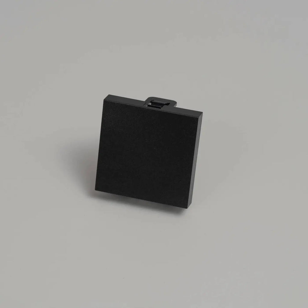 Obturateur pour plaque modulaire, cache 45 mm noir ou blanc, noir