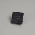 Prise HDMI murale encastrée, module carré de 45 mm noir ou blanc, noir