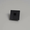 Prise RJ45 catégorie 6 encastrée, module 45 mm noir ou blanc, noir