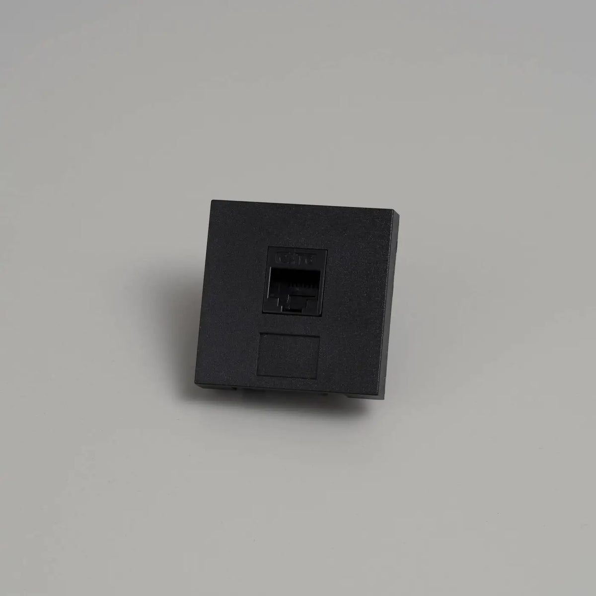 Prise RJ45 catégorie 6 encastrée, module 45 mm noir ou blanc, noir