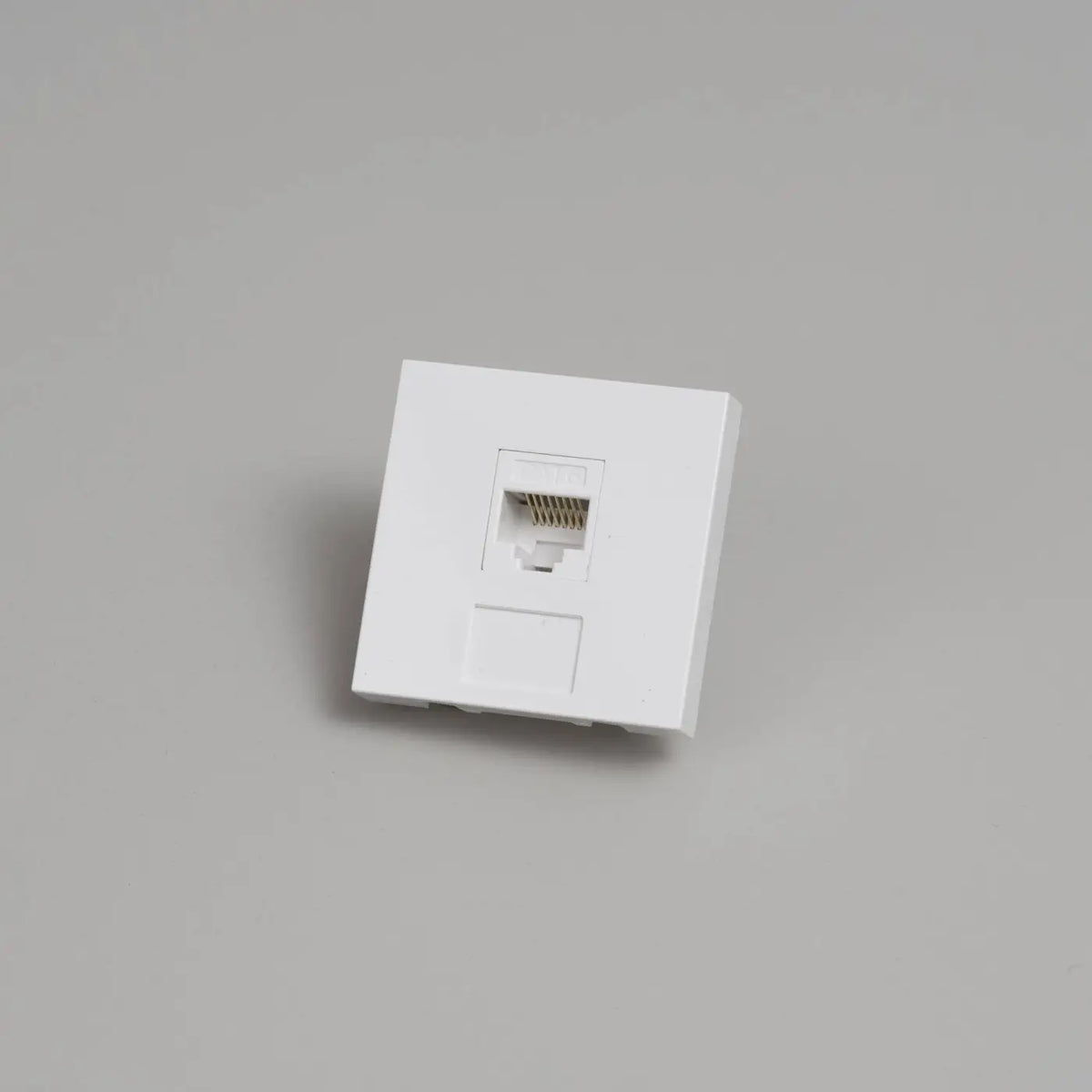 Prise RJ45 catégorie 6 encastrée, module 45 mm noir ou blanc, blanc