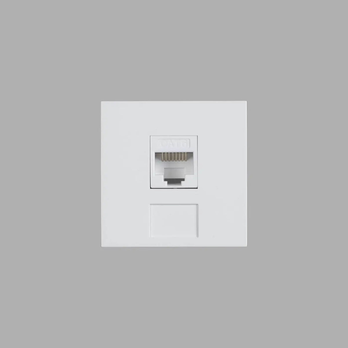 Prise RJ45 catégorie 6 encastrée, module 45 mm noir ou blanc