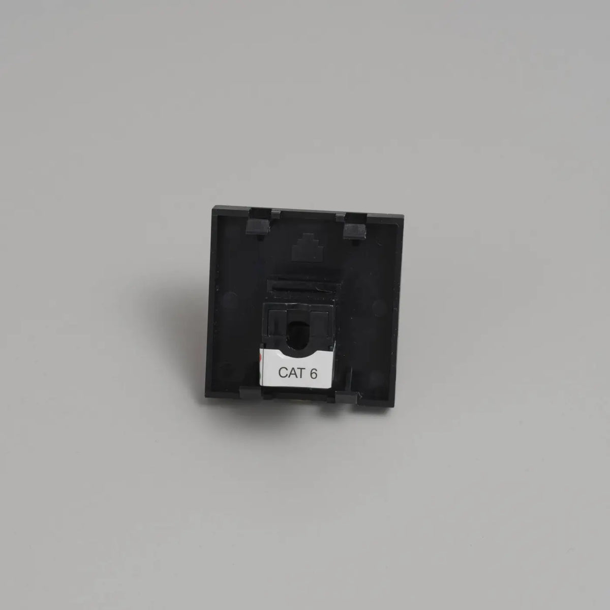 Prise RJ45 catégorie 6 encastrée, module 45 mm noir ou blanc