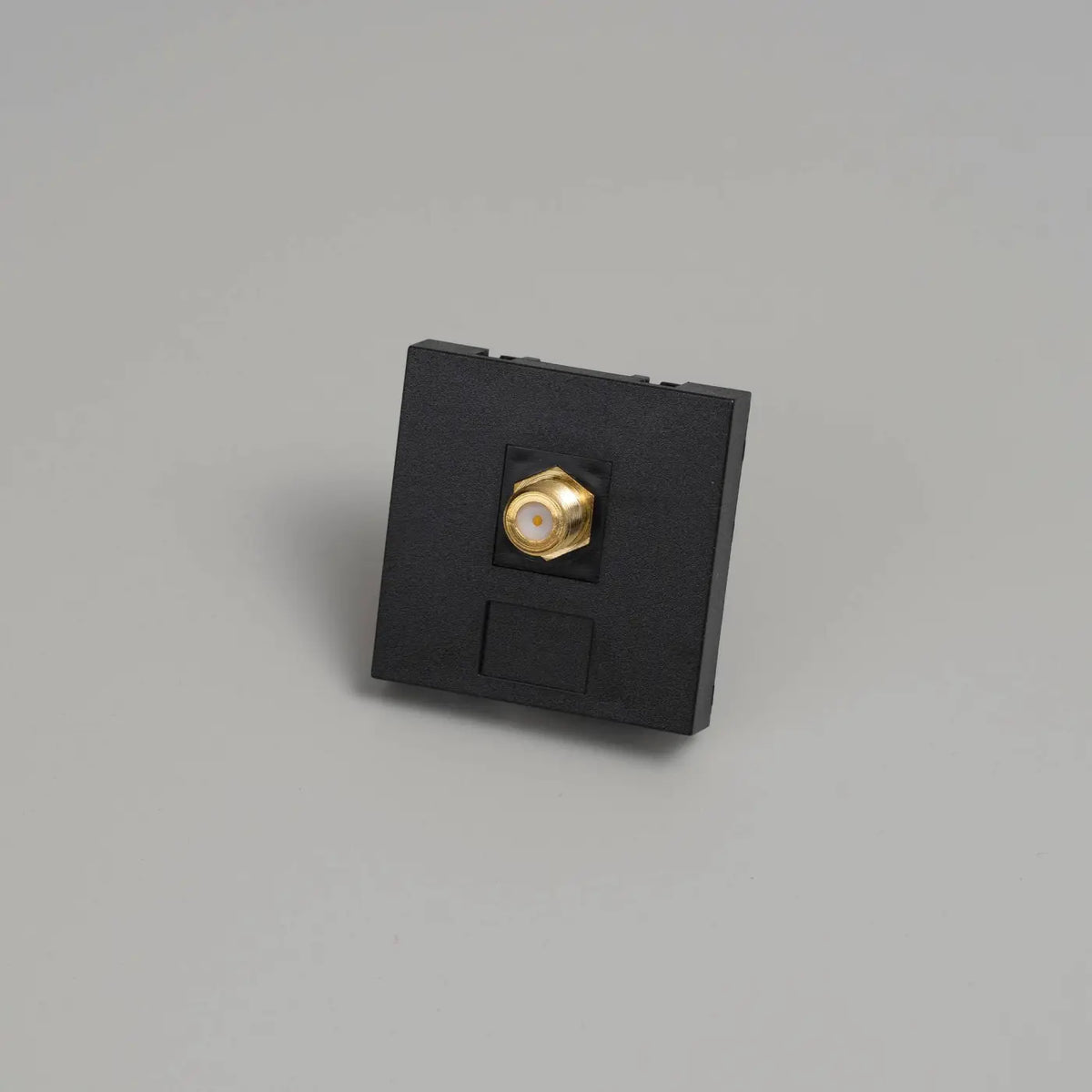 Prise TV et satellite coaxiale type F, module 45 mm, noir