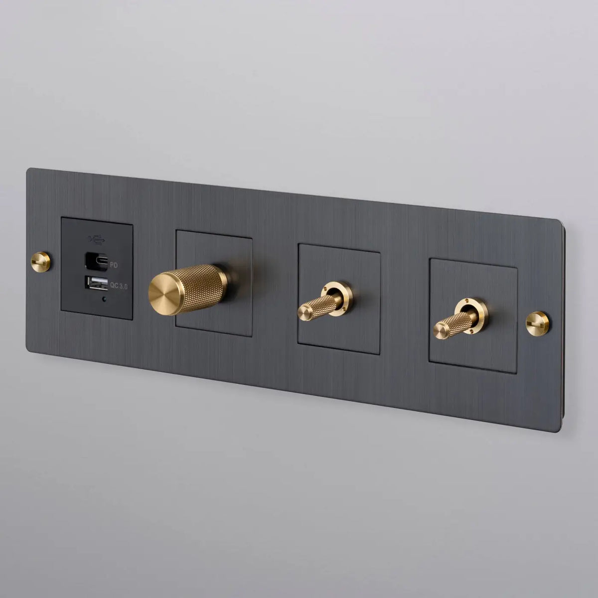 Prise USB-A et USB-C murale encastrée, charge rapide 30 W