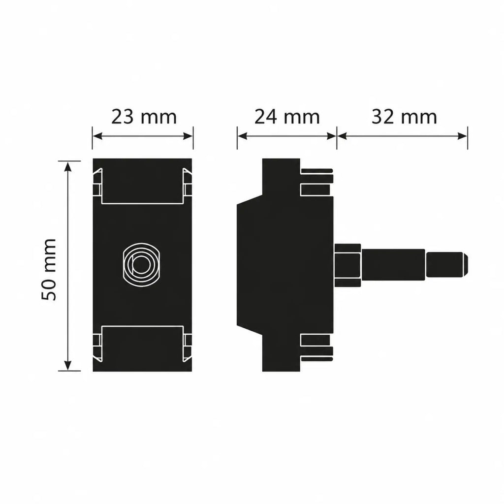 Variateur rotatif 1-10 V pour ballasts, module à encastrer