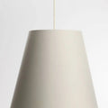 Suspension conique en tissu crème et vert olive